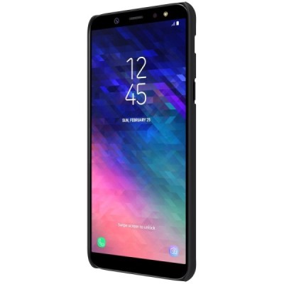 Nillkin Frosted Shield Samsung Galaxy A6+ 2018 (A605F) juodas plastikinis dėklas / Priedai.lt