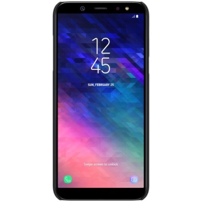 Nillkin Frosted Shield Samsung Galaxy A6+ 2018 (A605F) juodas plastikinis dėklas / Priedai.lt