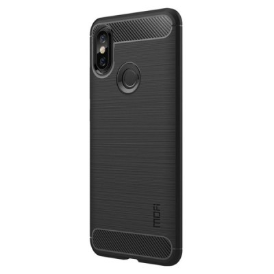 Xiaomi Redmi Note 5 2018 (Redmi Note 5 Pro) „Mofi“ kieto silikono TPU juodas dėklas - nugarėlė | Priedai.lt