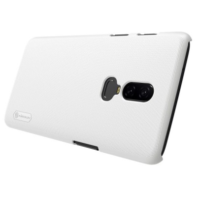 Nillkin Frosted Shield OnePlus 6 (Six) balts plastmasas futrālis / Vacins.lv