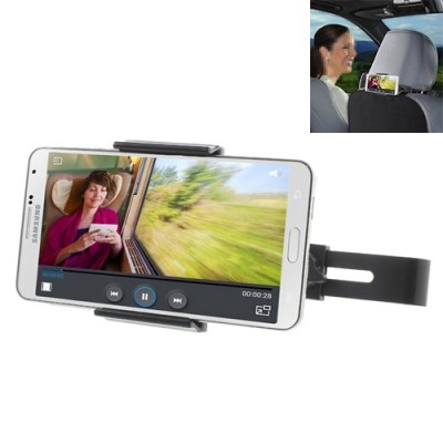 Melns telefona autoturētājs (stiprināms pie atzveltnes) / Vacins.lv