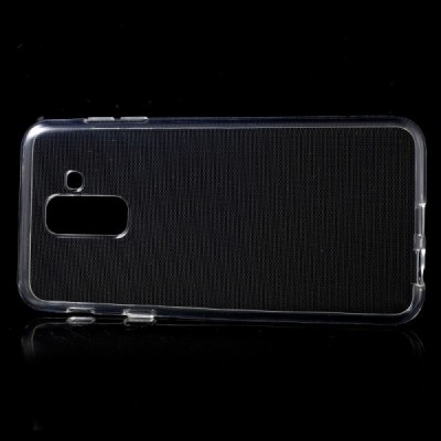 Samsung Galaxy A6+ 2018 (A605F) kieto silikono TPU skaidrus dėklas - nugarėlė / Priedai.lt