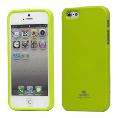 „Mercury“ Color kieto silikono (TPU) žalias Apple iPhone SE (5, 5s) dėklas (dėkliukas) / Priedai.lt