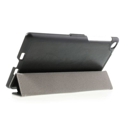 Asus Nexus 7 (2013) klasisks ādas vertikāli atvēramais melns futrālis / Vacins.lv