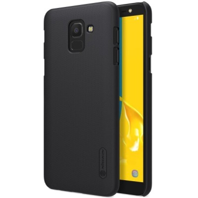 Samsung Galaxy J6 2018 (J600) Nillkin Frosted Shield melns plastmasas apvalks / vacins.lv