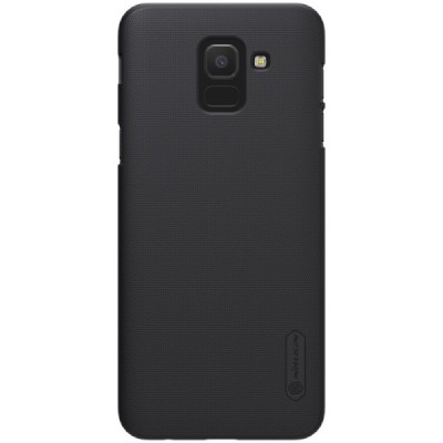 Samsung Galaxy J6 2018 (J600) Nillkin Frosted Shield melns plastmasas apvalks / vacins.lv
