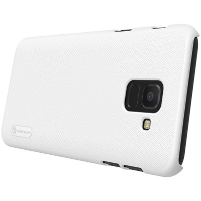 Samsung Galaxy J6 2018 (J600) Nillkin Frosted Shield balts plastmasas apvalks + ekrāna aizsargplēve / Vacins.lv