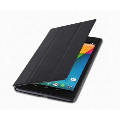 Asus Nexus 7 (2013) atvēramais melns maciņš / Vacins.lv