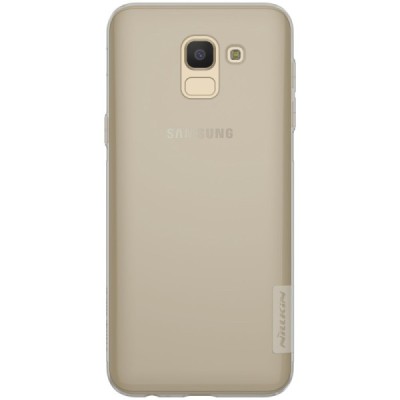 Samsung Galaxy J6 2018 (J600) Nillkin Nature dzidrs (caurspīdīgs) silikona pelēks apvalks / Vacins.lv