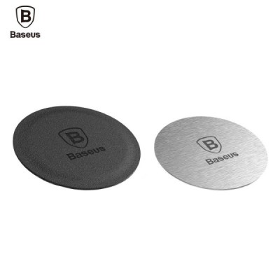 „Baseus“ Magnet Iron lipdukų komplektas (magnetiniam automobilio laikikliui) - juodas / sidabrinis / Priedai.lt
