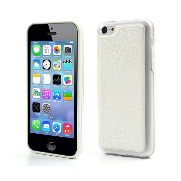 „Kingpad“ Leather dėklas - baltas (iPhone 5C)