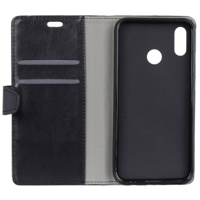 Xiaomi Redmi S2 (Redmi Y2) atvēramais ādas melns maciņš (maks) / Vacins.lv