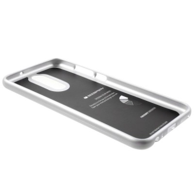 Huawei Mate 10 Lite Mercury sidabrinis kieto silikono TPU dėklas - nugarėlė / Priedai.lt