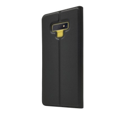 „Dux Ducis“ Skin serijos Samsung Galaxy Note 9 (N960F) pilkas odinis atverčiamas dėklas | Priedai.lt