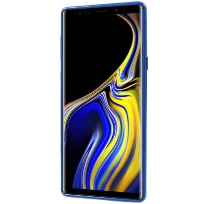 Samsung Galaxy Note 9 (N960F) Mercury tamsiai mėlynas kieto silikono tpu dėklas - nugarėlė / Priedai.lt