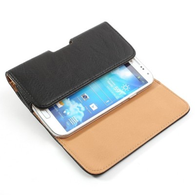 Universāls aizverams melns maciņš, ar kabatiņu kartem ielikt un iespēju piestiprināt pie siksnas (L izmērs) / Vacins.lv