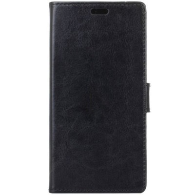 HTC U12 Plus atvēramais ādas melns maciņš (maks) / Vacins.lv