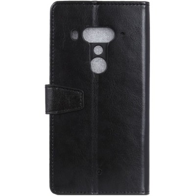 HTC U12 Plus atvēramais ādas melns maciņš (maks) / Vacins.lv