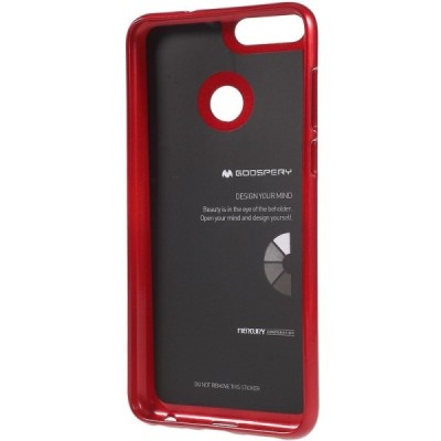 Huawei P smart 2018 (Enjoy 7S) raudonas Mercury kieto silikono (TPU) dėklas - nugarėlė / Priedai.lt