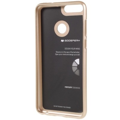 Huawei P smart 2018 (Enjoy 7S) auksinis Mercury kieto silikono (TPU) dėklas - nugarėlė / Priedai.lt