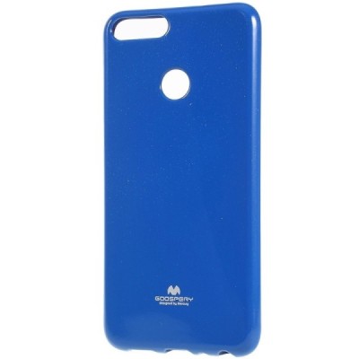 Huawei P smart 2018 (Enjoy 7S) tamsiai mėlynas Mercury kieto silikono (TPU) dėklas - nugarėlė / Priedai.lt