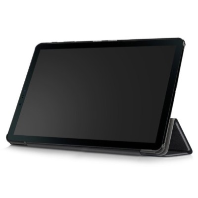 Samsung Galaxy Tab S4 10.5 (T835, T830) atverčiamas juodas odinis dėklas - knygutė (sulankstomas) / Priedai.lt