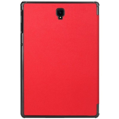 Samsung Galaxy Tab S4 10.5 (T835, T830) atverčiamas raudonas odinis dėklas - knygutė (sulankstomas) / Priedai.lt