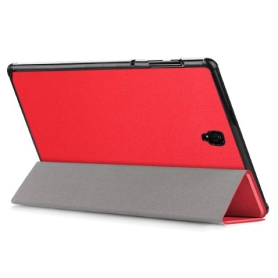 Samsung Galaxy Tab S4 10.5 (T835, T830) atverčiamas raudonas odinis dėklas - knygutė (sulankstomas) / Priedai.lt