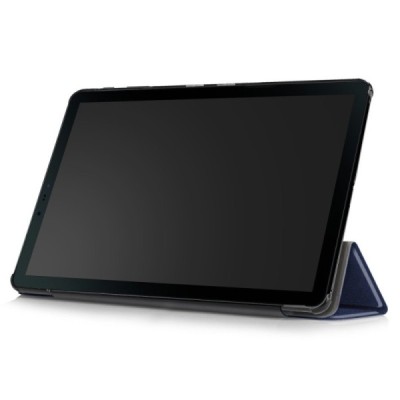Samsung Galaxy Tab S4 10.5 (T835, T830) atverčiamas mėlynas odinis dėklas - knygutė (sulankstomas) / Priedai.lt