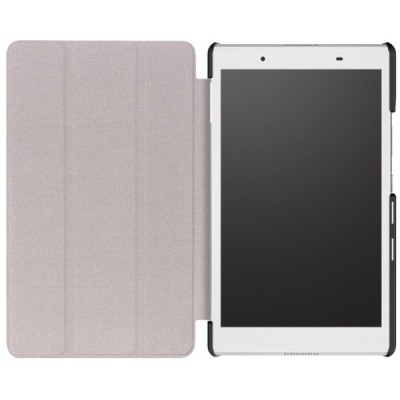 Lenovo Tab4 8.0 (TB-8504F) atvēramais melns maciņš / Vacins.lv