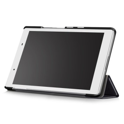 Lenovo Tab4 8.0 (TB-8504F) atvēramais melns maciņš / Vacins.lv