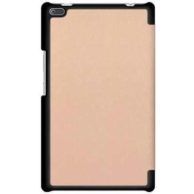 Lenovo Tab4 8.0 (TB-8504F) atverčiamas auksinis odinis dėklas (sulankstomas) / Priedai.lt