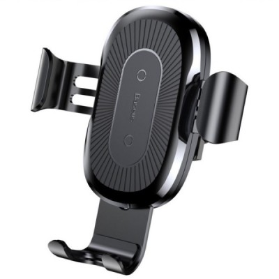 „Baseus“ automašīnas telefona turētājs (lādētājs) - melns / Vacins.lv
