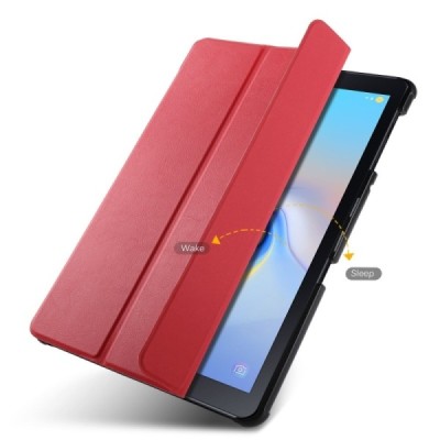 Samsung Galaxy Tab A 10.5 2018 (T590, T595) atvēramais sarkans maciņš / Vacins.lv