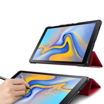 Samsung Galaxy Tab A 10.5 2018 (T590, T595) atvēramais sarkans maciņš / Vacins.lv