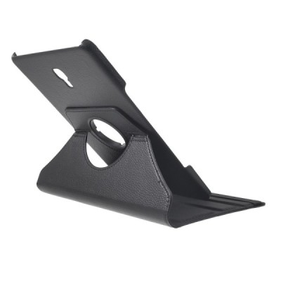 Samsung Galaxy Tab A 10.5 2018 (T590, T595) atvēramais melns ādas maciņš, grozās 360° grādu apjomā / Vacins.lv