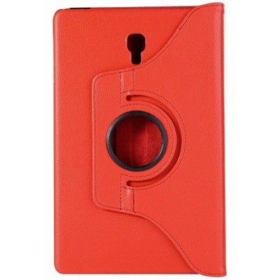 Samsung Galaxy Tab A 10.5 2018 (T590, T595) atvēramais sarkans ādas maciņš, grozās 360° grādu apjomā / Vacins.lv