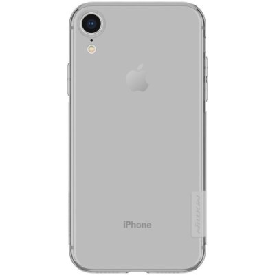 Apple iPhone Xr Nillkin Nature pelēks (caurspīdīgs) silikona planākais apvalks / Vacins.lv