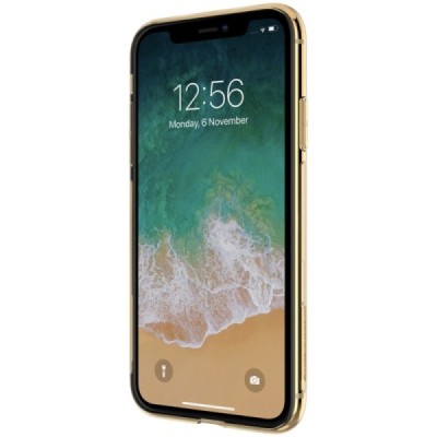 Apple iPhone Xr Nillkin Nature plonas rudas (permatomas) silikoninis TPU bespalvis dėklas / Priedai.lt