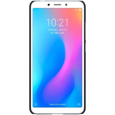 Xiaomi Redmi 6A Nillkin Frosted Shield melns plastmasas apvalks / vacins.lv
