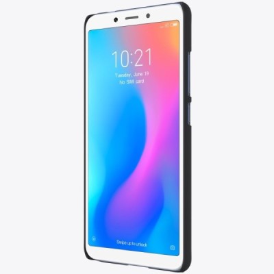 Xiaomi Redmi 6A Nillkin Frosted Shield melns plastmasas apvalks / vacins.lv