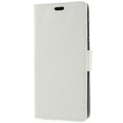 Huawei Y5 2018 (Honor 7S) atvēramais ādas balts maciņš, grāmata (maks) / Vacins.lv