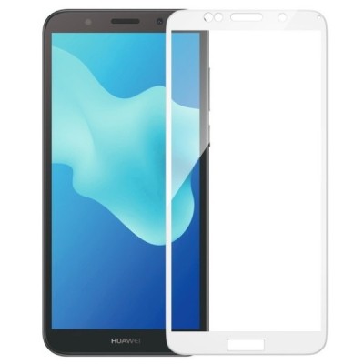 Huawei Y5 2018 (Y5 Prime 2018) Mocolo Tempered Glass balts ekrāna aizsargstikls / Vacins.lv