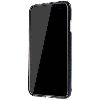 Apple iPhone Xs Max Mercury juodas kieto silikono TPU dėklas - nugarėlė / Priedai.lt