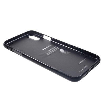 Apple iPhone Xs Max Mercury juodas kieto silikono TPU dėklas - nugarėlė / Priedai.lt