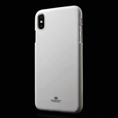 Apple iPhone Xs Max Mercury balts cieta silikona (TPU) apvalks / vacins.lv