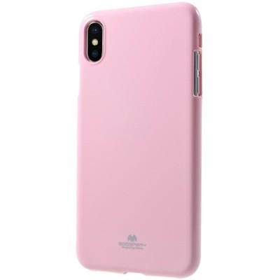 Apple iPhone Xs Max Mercury šviesiai rožinis kieto silikono TPU dėklas - nugarėlė / Priedai.lt