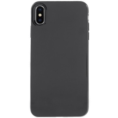 Apple iPhone Xs Max kieto silikono TPU juodas dėklas - nugarėlė / Priedai.lt