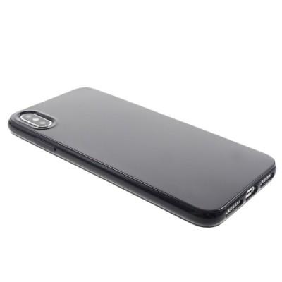 Apple iPhone Xs Max kieto silikono TPU juodas dėklas - nugarėlė / Priedai.lt