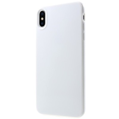 Apple iPhone Xs Max kieto silikono TPU baltas dėklas - nugarėlė / Priedai.lt